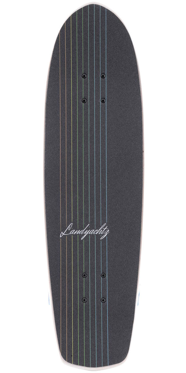 Landyachtz Butter Lines Pre-Built Longboard Complete - White image 2