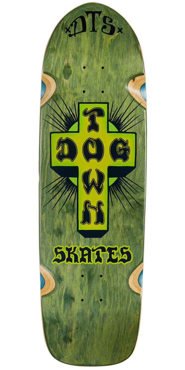 Dogtown Bigger Boy Skateboard Deck - Green Stain - 9.375