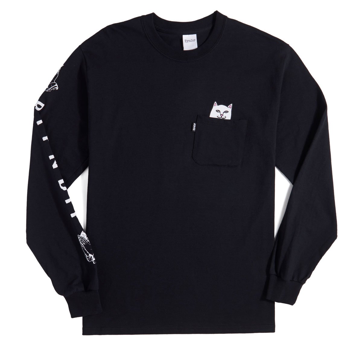RIPNDIP Lord Nermal Long Sleeve T-Shirt - Black image 1