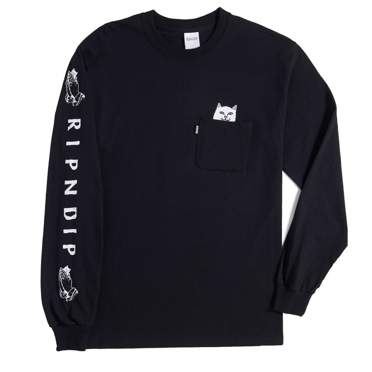 RIPNDIP Lord Nermal Long Sleeve T-Shirt - Black image 2