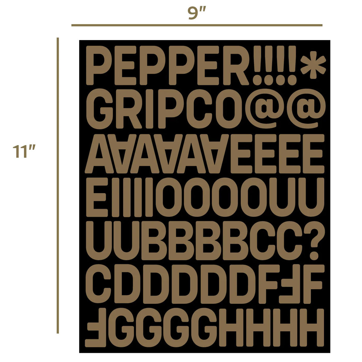 Pepper G5 Alpha Pack Of Grip Tape - Lettering image 4